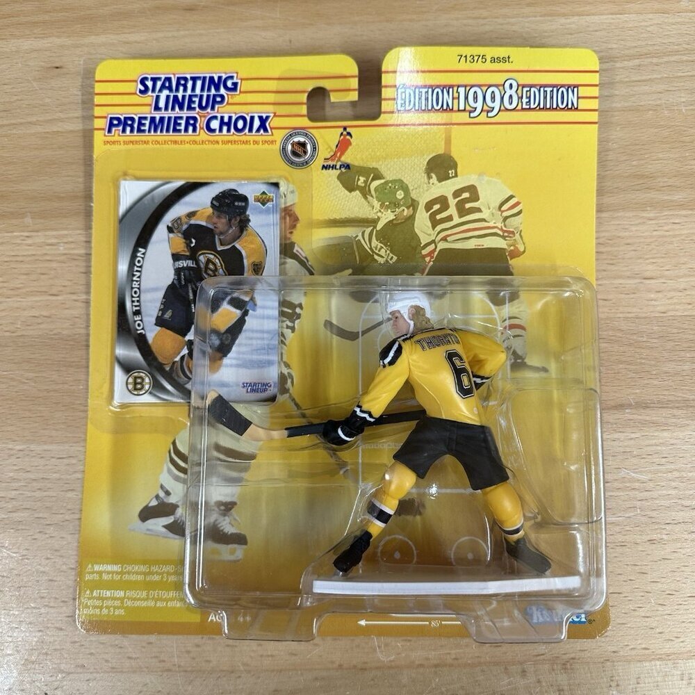 Joe Thornton Starting Lineup 1998 Kenner Action Figure. Boston Bruins.